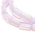 Opalite, Glass, Pink, Smooth Rectangle, One 12x8mm Strand