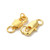 Lobster Claw Clasp, 12x6mm, Brass, 18K Gold Plated, 5 PCS