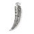 Saber Tooth Pendant, Stainless Steel, 52x12mm