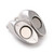 Magnetic Clasp, Heart, 10x17x5mm, Stainless Steel, 1 Set