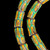 African Glass, Krobo, Brown, Green & Orange, 26x11mm, 24in Strand