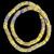 African Glass, Krobo, Blue & Yellow, 24x12mm, 24in Strand