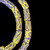 African Glass, Krobo, Blue & Yellow, 24x12mm, 24in Strand