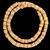 African Glass, Krobo, Brown & Yellow, 28x12mm, 24in Strand