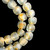 African Glass, Recycled, Clear, Blue & Gold, 15mm, 20in Strand