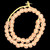 African Glass, Recycled, Pink, 15mm, 20in Strand