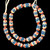 Indonesian Java Glass, Chevron, Teal, 16x8mm, 18in Strand