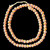Indonesian Java Glass, Gooseberry, Alabaster, 8mm, 24in Strand