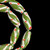 African Glass, Spiral, Green, 27x12mm, 18in Strand