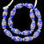 Indonesian Java Glass, Lewis & Clark, Blue, 27x13mm, 18in Strand
