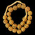 Ghana Brass, Ashanti, Round, 22mm, 18in Strand