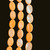 Shell, Smooth Oval, Orange, Dyed