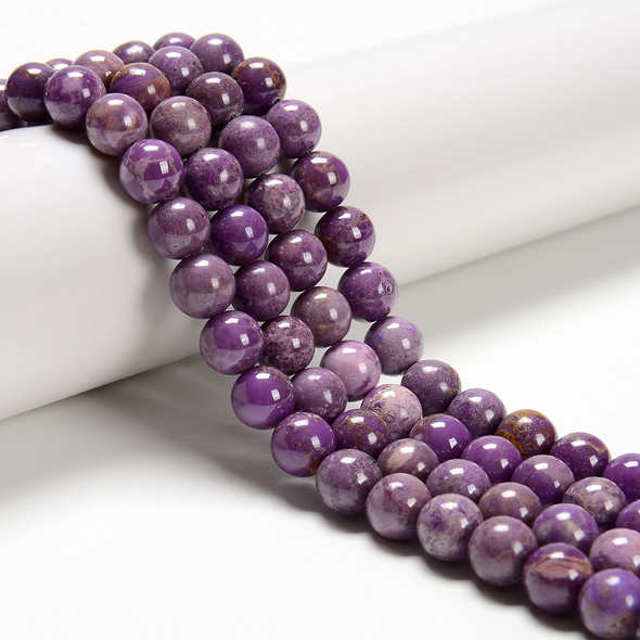 Phosphosiderite, Natural, Smooth Round in sizes 8mm