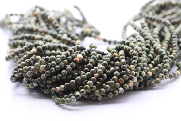 4mm Rhyolite, Natural, Smooth Round