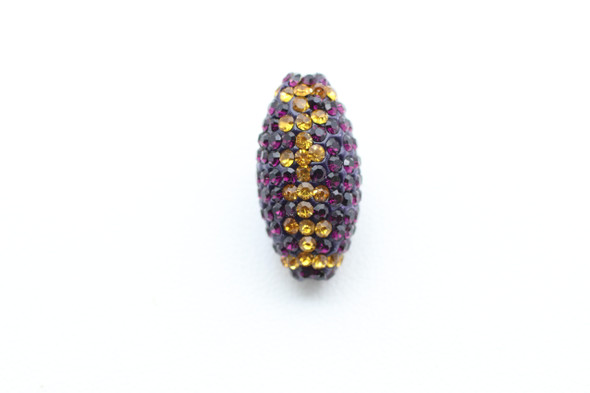 Purple & Gold Crystal Football