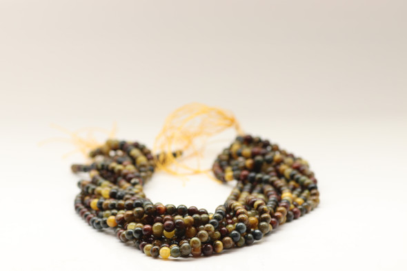 6mm Pietersite, Natural, Smooth Round