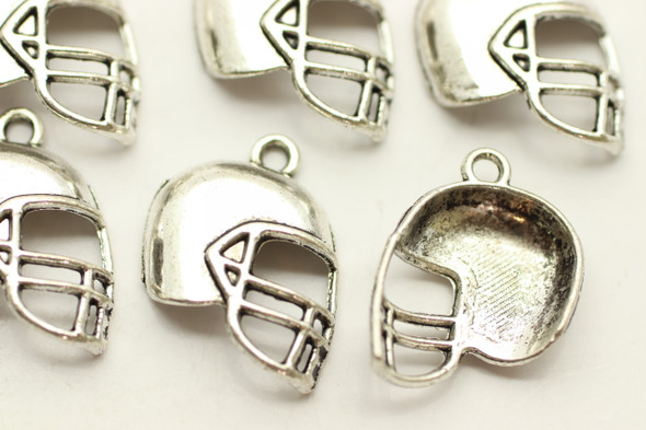 Helmet, Domed, 19x15x4mm, Antique Silver Plated (Metal Alloy), approx 15 per bag