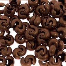 Crimp Bead Cover, 4mm, Antique Copper Plated, approx. 144 PCS