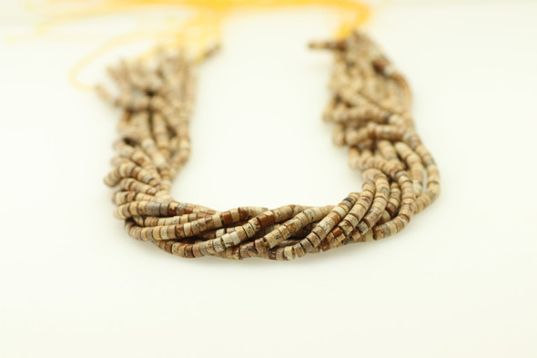 Picture Jasper, Natural, Heishi, 4x2mm, One Strand