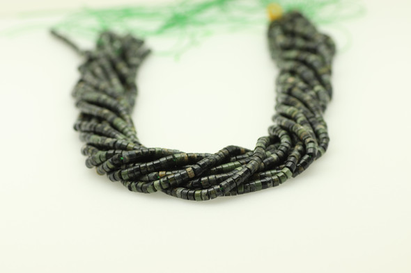 Jasper, Rhyolite, Heishi, 4x2mm, One Strand