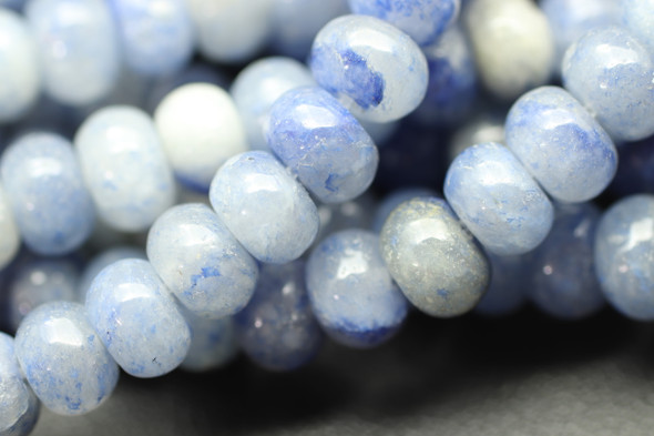 Aventurine, Blue, Quartz, Natural, Smooth Rondelle, 6x4mm