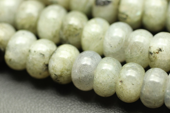 Labradorite, Natural, Smooth Rondelle, 8x5mm