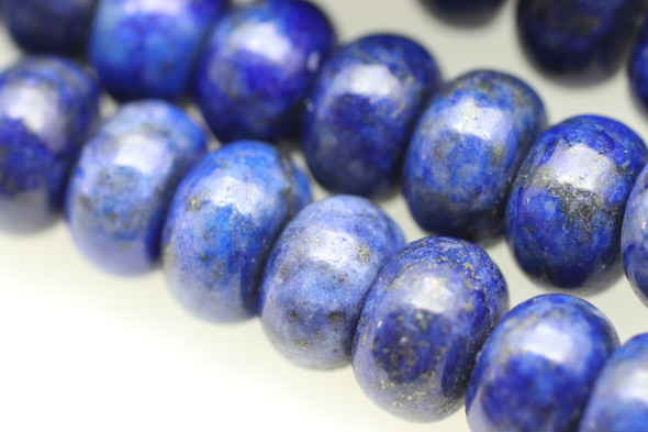 Lapis,  Dyed, Smooth Rondelle, 8x5mm