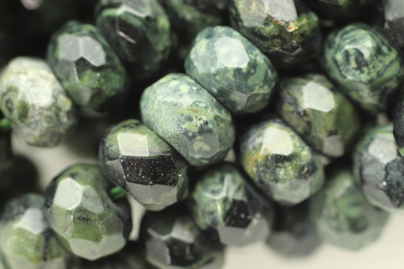 Kambaba Jasper, Natural, Faceted Rondelle, 8x5mm, One Strand