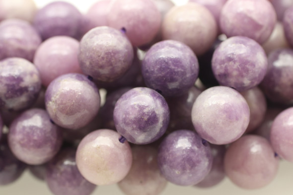 Lepidolite, Natural, Smooth Round, 10mm