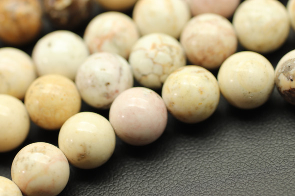 Magnesite, Natural, Smooth Round Beads, 8mm