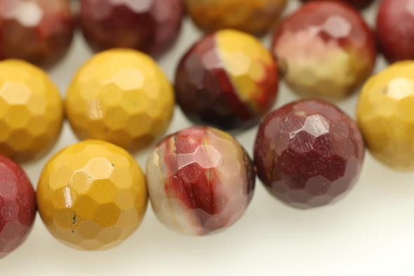 10mm, Mookaite Jasper, Natural, Faceted Round