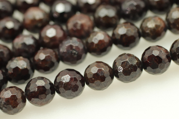 Garnet, Natural, Faceted Round, 8mm