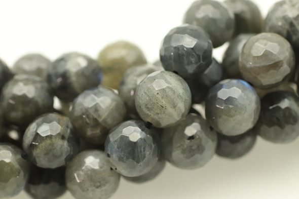 Labradorite, Blue, Natural, Faceted Round 10mm
