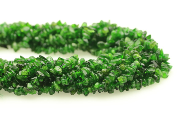Chrome Diopside, Natural, Chips, approx. 8x4mm