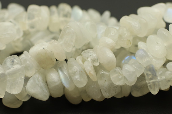 Moonstone, Natural, Chips, 32in Strand, 8x4mm