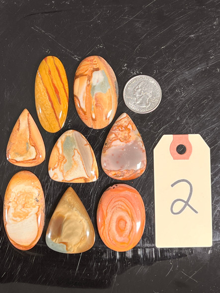 Jasper, Polychrome, Cabochons, Pick Lot You Like, 100 Grams