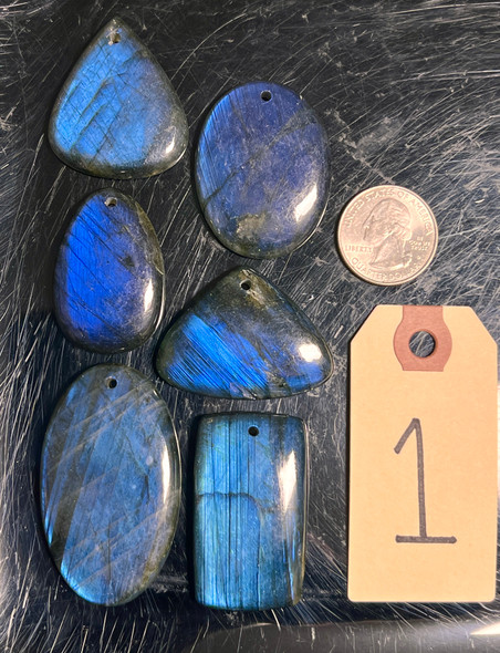Blue Labradorite, Natural, Pendants, 100 Grams