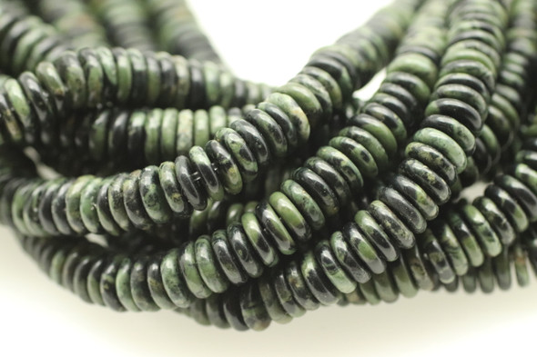 6x2mm, Kambaba Jasper, Natural, Smooth Rondelle Disk