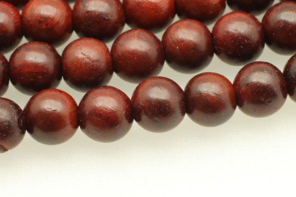 Santa Rosa Wood, Natural, Smooth Round, 6mm