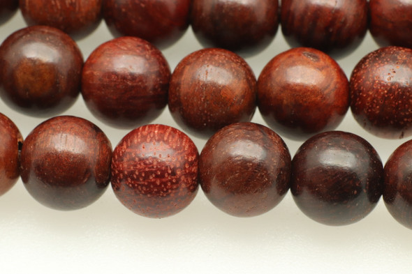 Santa Rosa Wood, Natural, Smooth Round, 8mm