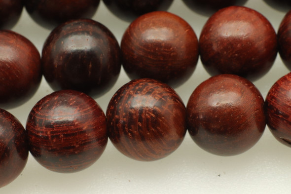 Santa Rosa Wood, Natural, Smooth Round, 10mm