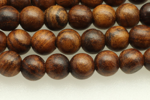 Wood, Natural, Smooth Round, 4mm