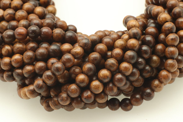 Wood, Natural, Smooth Round, 4mm