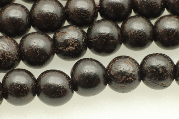 Sandalwood, Black, Natural, Smooth Round, 4/5mm