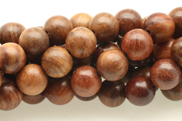 Sandalwood, Hedgehog, Natural, Smooth Round, 10mm