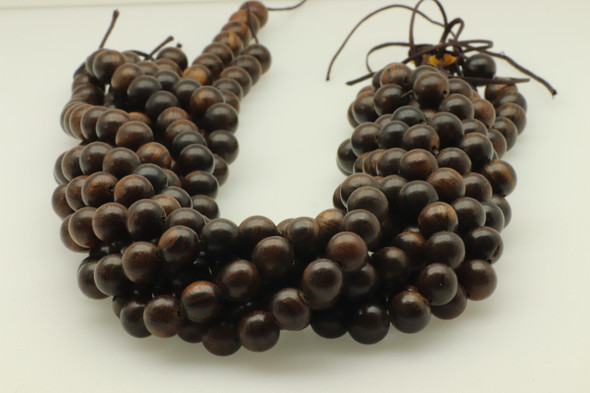 Sandalwood, Tiger, Natural, Smooth Round, 8mm