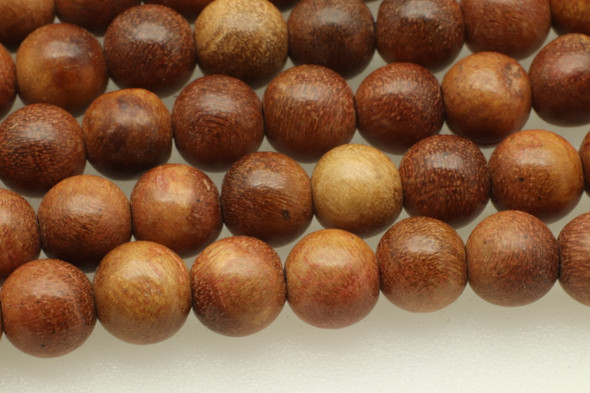 Wood, Medium, Natural, Smooth Round, 6mm