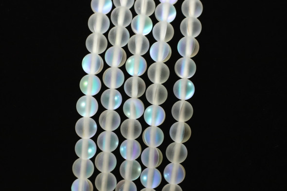 Glowing Glass, Moonstone, 6mm