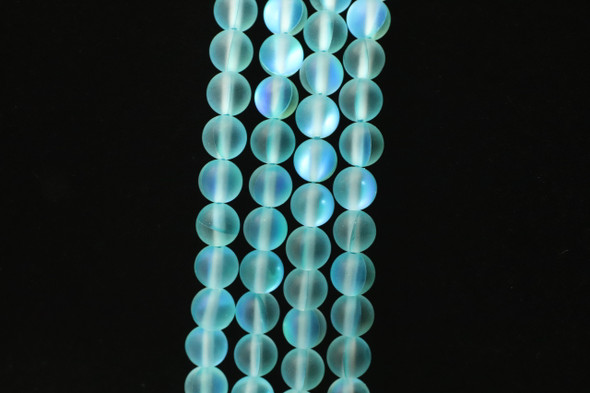 Glowing Glass, Turquoise Matte, 6mm