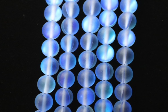 Glowing Glass, Blue Matte, 8mm